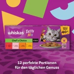 Whiskas Tasty Mix Multipack Chef's Choice In Sauce 40 X 85g 16 Whiskas Tasty Mix Multipack Chef's Choice In Sauce 40 X 85g -Haustier Lieferungen Verkauf 1b5210eeef7f453606dcc23e2b6bf2495ca4331f 1410720 de DE Whiskas 5