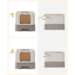 FEANDREA Katzentoilette, Mit Deckel Grau -Haustier Lieferungen Verkauf 523bb716edc5a3f31f61492311643f04e0e70b77 1483585 de DE 77290ba9ddd0334acd592f96597fad4f548b2e0bOBwZxn