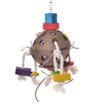 HappyBird Papageienspielzeug Coconut-Fun 3 HappyBird Papageienspielzeug Coconut-Fun