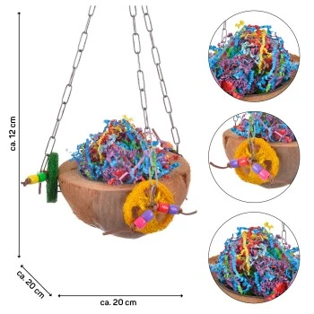 Wagner Papageienspielzeug Coco Pyramide 6 Wagner Papageienspielzeug Coco Pyramide â Bild 4