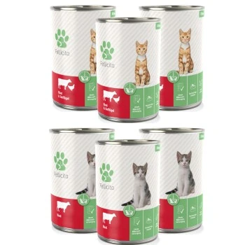 Fellicita Mixpaket Nr. 8 Für Kitten 6x 400g 3 Fellicita Mixpaket Nr. 8 Für Kitten 6x 400g
