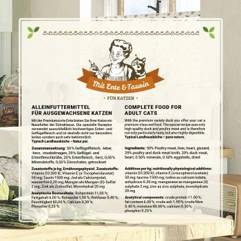 Betty's Landhausküche Mit Ente & Taurin 6 X 200g Für Katze 8 Betty's Landhausküche Mit Ente & Taurin 6 X 200g Für Katze – Bild 6