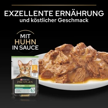 PRO PLAN PURINA Sterilized Nutrisavour 26x85g Huhn 5 PRO PLAN PURINA Sterilized Nutrisavour 26x85g Huhn – Bild 3