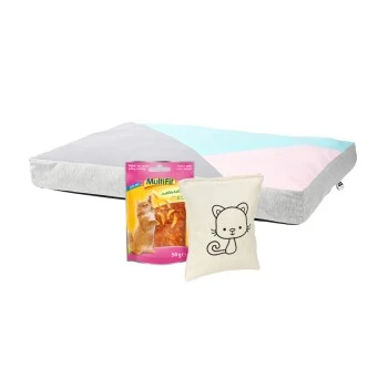 FIT+FUN Set Schmusekatze - Schmusekissen + Liegekissen + Snack 3 FIT+FUN Set Schmusekatze - Schmusekissen + Liegekissen + Snack