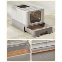 FEANDREA Katzentoilette, Mit Deckel Grau -Haustier Lieferungen Verkauf aadb0682e1c4ccf6377aea8ab1927ece46913240 1483585 de DE 41ec3e3236c931a56a984e3ffa71f02aefb53fdeKINKbQ