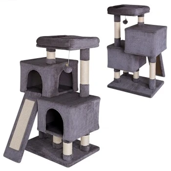 Lionto Kratzbaum 90 Cm Dunkelgrau 8 Lionto Kratzbaum 90 Cm Dunkelgrau – Bild 6