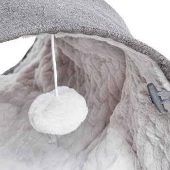 Canadian Cat Company Katzentunnel Mit Kuschelfell Grau 6 Canadian Cat Company Katzentunnel Mit Kuschelfell Grau – Bild 4