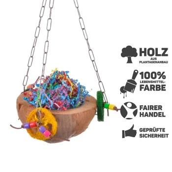 Wagner Papageienspielzeug Coco Pyramide 7 Wagner Papageienspielzeug Coco Pyramide â Bild 5