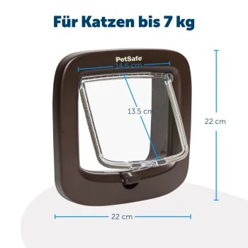 PetSafe Katzenklappe Mit Manueller Verriegelung, Braun 6 PetSafe Katzenklappe Mit Manueller Verriegelung, Braun â Bild 4
